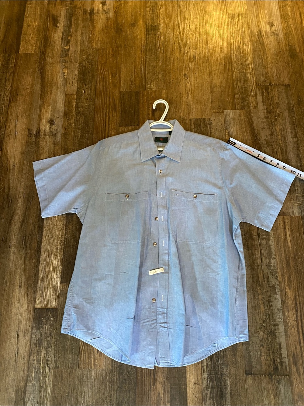 Vintage Abercrombie & Fitch Light Blue Short-Sleeve Button-Down Shirt 1990’s